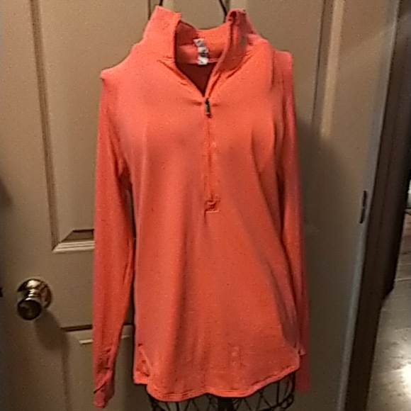 Under Armour Tops - Under Armour womens pull over cold gear L orange